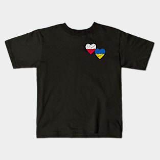 Poland support Ukraine Kids T-Shirt